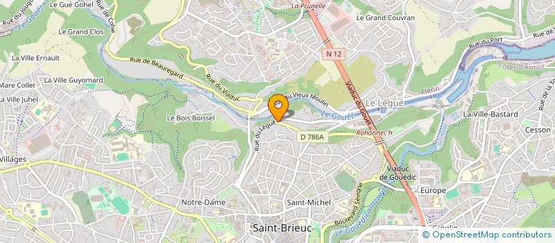 localisation de l'entreprise LE MONDE DES CHIMERES à SAINT-BRIEUC