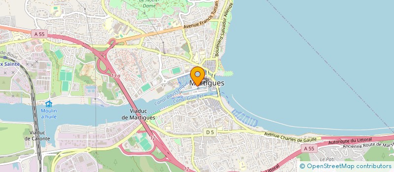 localisation de l'entreprise LE MONDE DES COULEURS à MARTIGUES