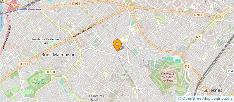 localisation de l'entreprise LE MONDE DES COULEURS à RUEIL-MALMAISON