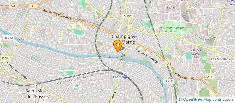 localisation de l'entreprise LE MONDE DES DISCOURS  CHAMPIGNY-SUR-MARNE