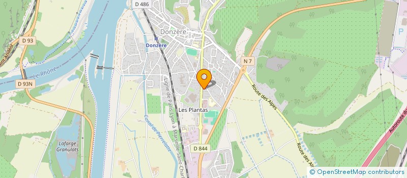 localisation de l'entreprise LE MONDE DES ENFANTS  DONZERE