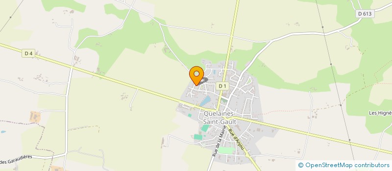 localisation de l'entreprise LE MONDE DES P'TITS LUTINS à QUELAINES-SAINT-GAULT