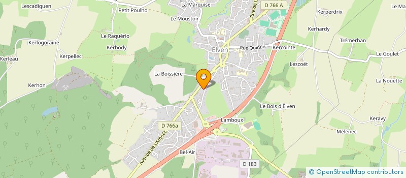 localisation de l'entreprise LE MONDE DU BOIS à ELVEN