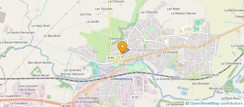 localisation de l'entreprise LE MONDE DU JEU LUDOTHEQUE DE CHATEAUBOURG  CHATEAUBOURG