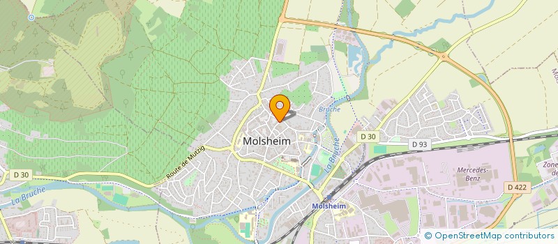 localisation de l'entreprise LE MONDE DU MARBRE à MOLSHEIM