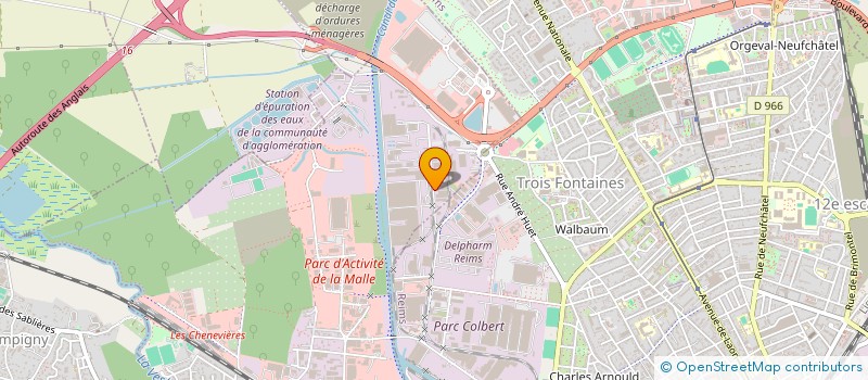 localisation de l'entreprise LE MONDE DU PAYSAGE  REIMS