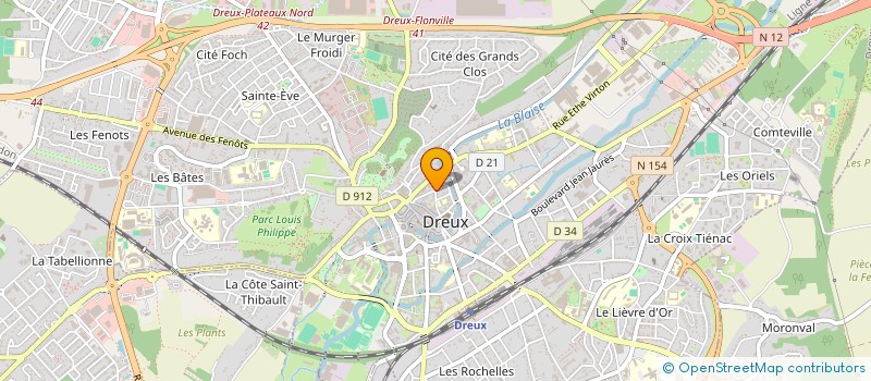 localisation de l'entreprise LE MONDE DU SPECTACLE à DREUX