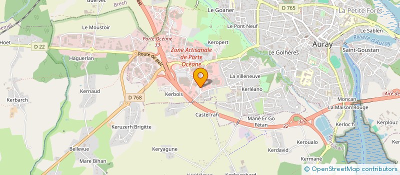 localisation de l'entreprise LE MONDE EN PARLE à AURAY
