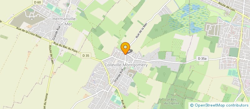 localisation de l'entreprise LE MONDE EST A NOUS à COLLEVILLE-MONTGOMERY
