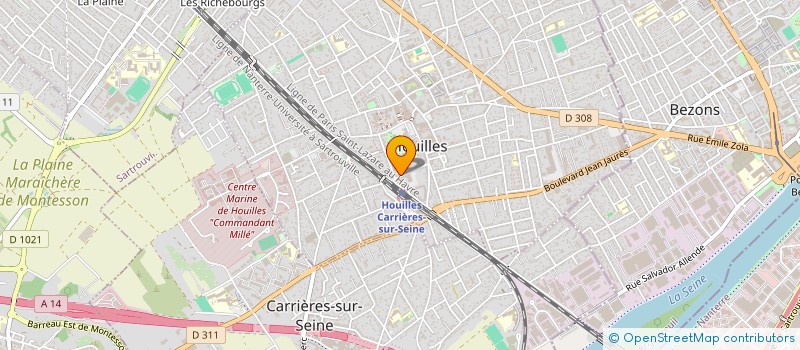 localisation de l'entreprise LE MONDE EXOTIQUE à HOUILLES