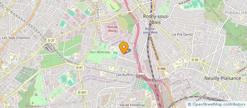 localisation de l'entreprise LE MONDE OU RIEN  MONTREUIL