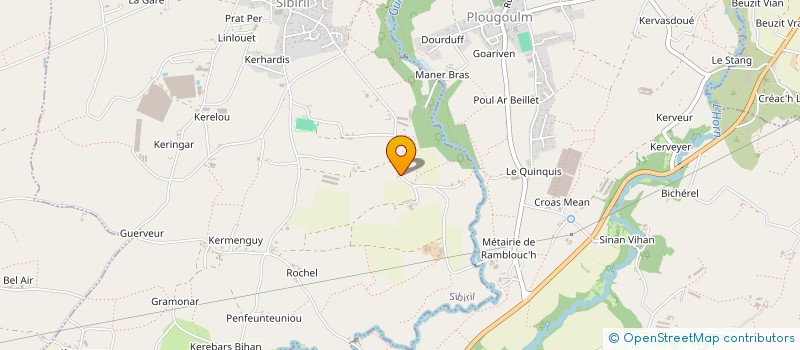 localisation de l'entreprise LE MONDE VERT  PLOUGOULM