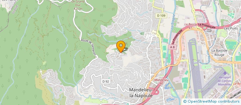 localisation de l'entreprise LE MONDIAL à MANDELIEU-LA-NAPOULE
