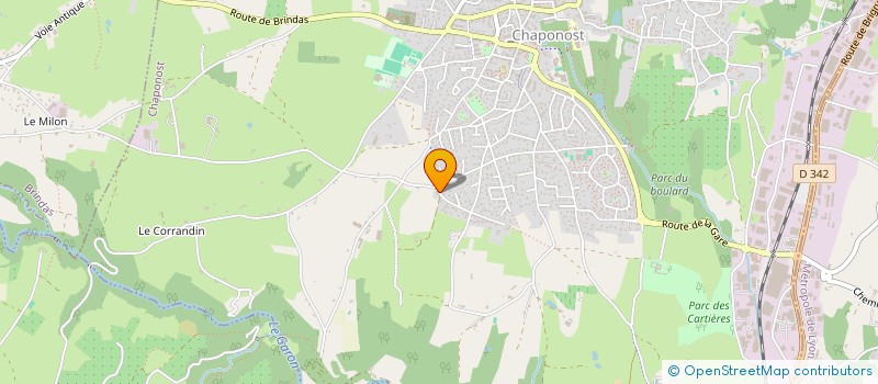 localisation de l'entreprise LE MONDOR  CHAPONOST