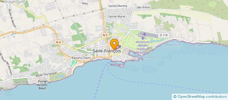 localisation de l'entreprise LE MONGONGNON à SAINT-FRANCOIS