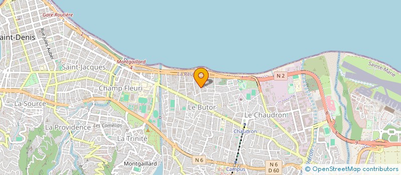 localisation de l'entreprise LE MONICA BLUE à SAINT-DENIS