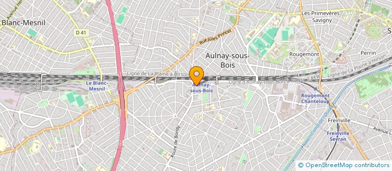 localisation de l'entreprise LE MONICO D AULNAY  AULNAY-SOUS-BOIS
