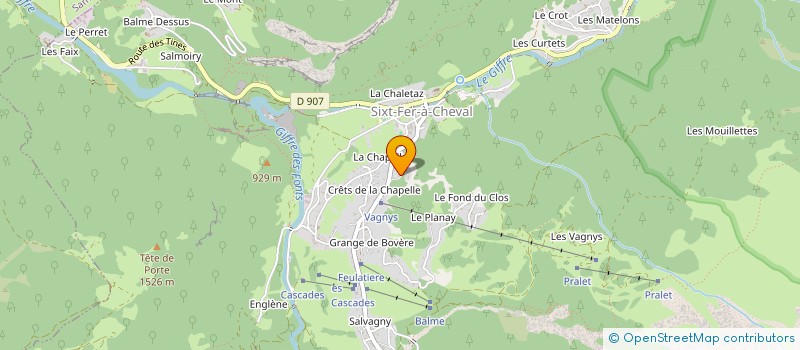 localisation de l'entreprise LE MONT  EPAGNY METZ-TESSY