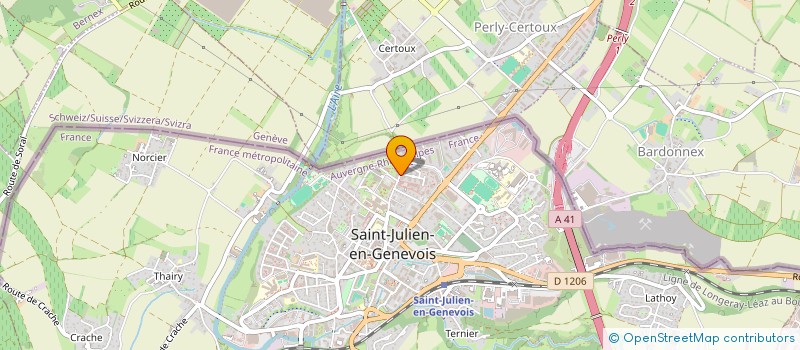 localisation de l'entreprise LE MONT  SAINT-JULIEN-EN-GENEVOIS