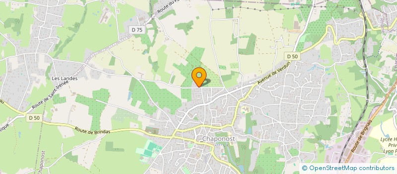 localisation de l'entreprise LE MONT  CHAPONOST