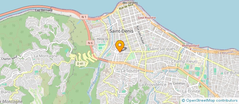 localisation de l'entreprise LE MONT-BLANC à SAINT-DENIS