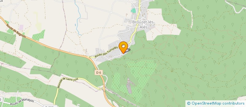 localisation de l'entreprise LE MONT BOUQUET  BROUZET-LES-ALES