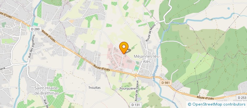 localisation de l'entreprise LE MONT CAVALA  MEJANNES-LES-ALES