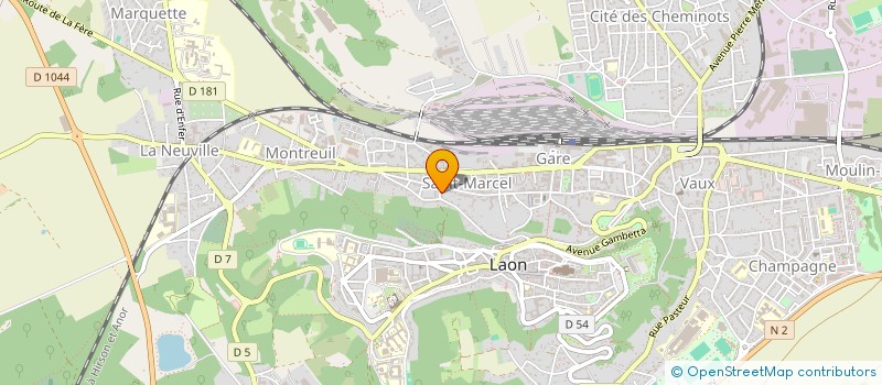 localisation de l'entreprise LE MONT D'ALOUETTE à LAON