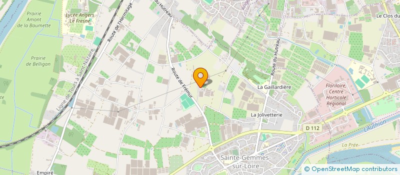 localisation de l'entreprise LE MONT D'ARBOIS  SAINTE-GEMMES-SUR-LOIRE