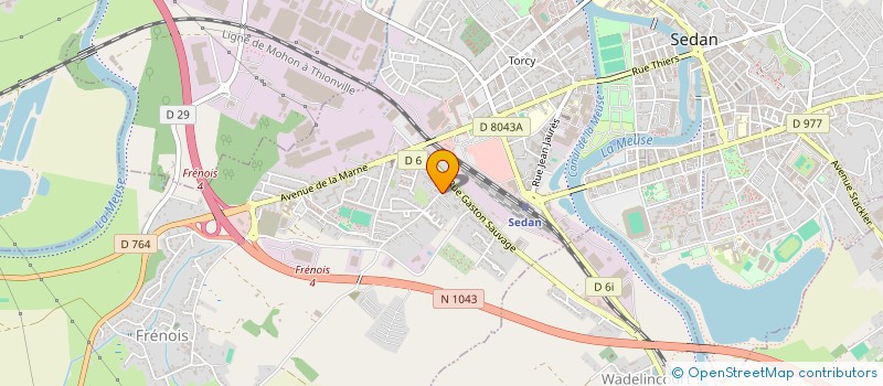 localisation de l'entreprise LE MONT D'EM  SEDAN