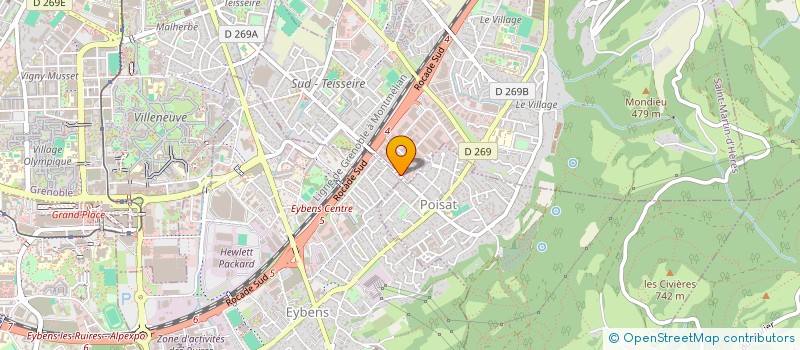 localisation de l'entreprise LE MONT DES PRINCES  SAINT-MARTIN-D'HERES