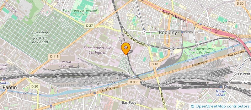localisation de l'entreprise LE MONT DES PRODUITS FRAIS SARL à BOBIGNY