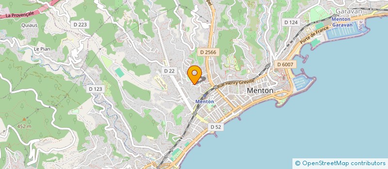 localisation de l'entreprise LE MONT FLEURI à MENTON