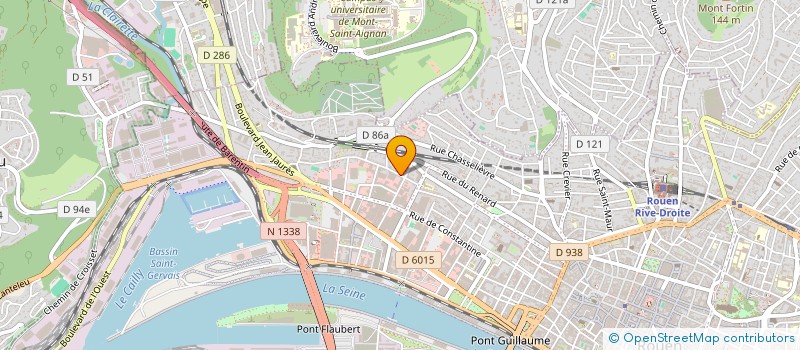 localisation de l'entreprise LE MONT FORTIN à ROUEN