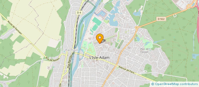 localisation de l'entreprise LE MONT FUJI  L'ISLE-ADAM