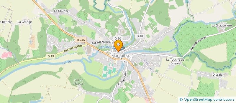 localisation de l'entreprise LE MONT MALRO  MAREUIL-SUR-LAY-DISSAIS