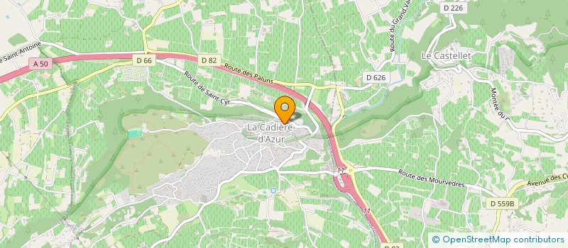 localisation de l'entreprise LE MONT TREMBLANT à LA CADIERE-D'AZUR