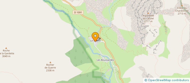localisation de l'entreprise LE MONTAGNART à LE MONETIER-LES-BAINS