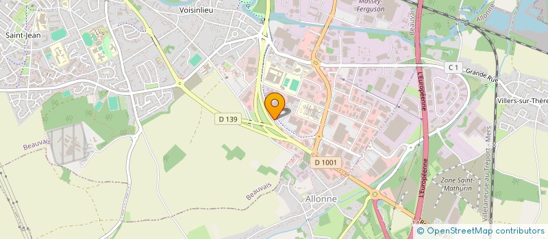 localisation de l'entreprise LE MONTAIGNE  BEAUVAIS