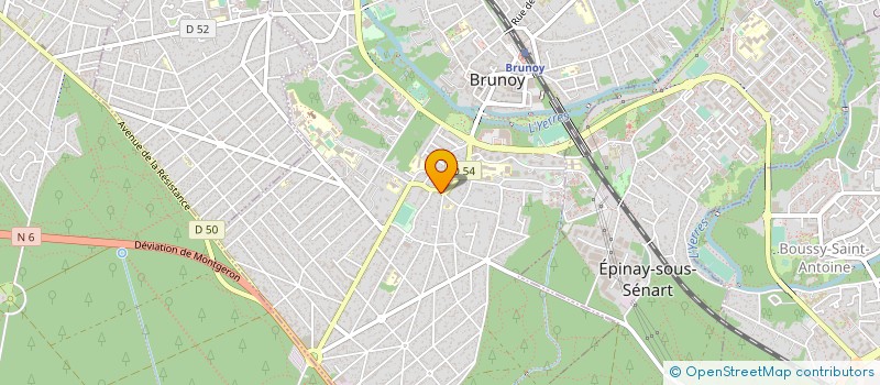 localisation de l'entreprise LE MONTALEGRE  BRUNOY