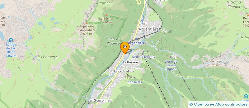 localisation de l'entreprise LE MONTANA  CHAMONIX-MONT-BLANC