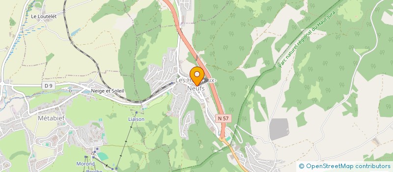 localisation de l'entreprise LE MONTANA  LES HOPITAUX-NEUFS