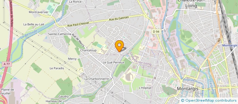 localisation de l'entreprise LE MONTANAS PIZZERIA à CHALETTE-SUR-LOING