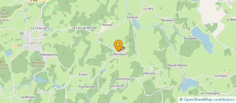 localisation de l'entreprise LE MONTAUD à LUPERSAT