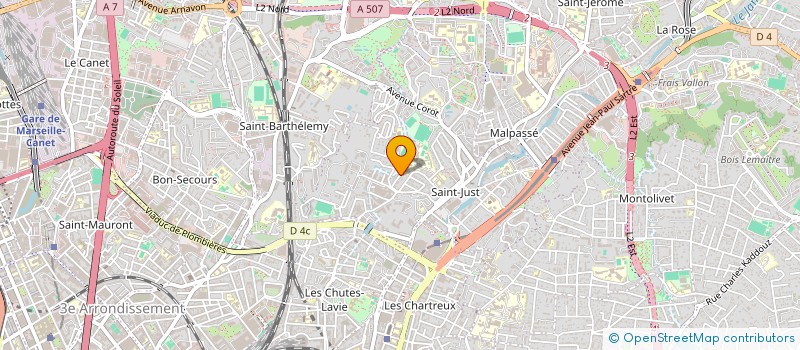 localisation de l'entreprise LE MONTCALM à MARSEILLE