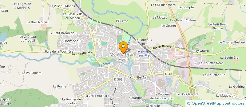 localisation de l'entreprise LE MONTCARONET  MONTFORT-SUR-MEU