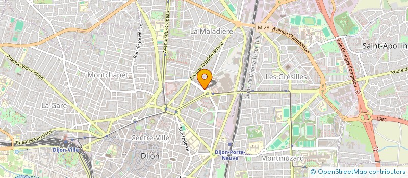 localisation de l'entreprise LE MONTCLERC à DIJON