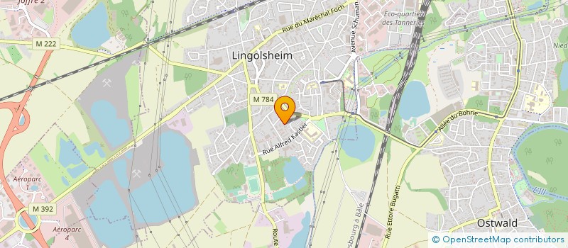 localisation de l'entreprise LE MONTCORBIER  LINGOLSHEIM