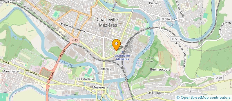 localisation de l'entreprise LE MONTCY à CHARLEVILLE-MEZIERES