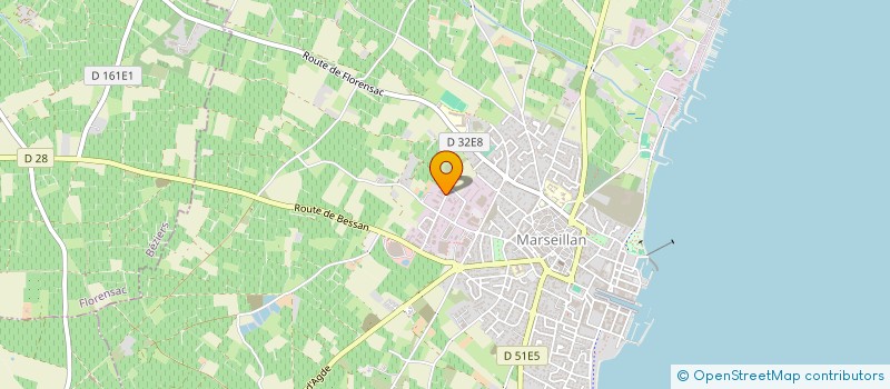 localisation de l'entreprise LE MONTE CARLO à MARSEILLAN